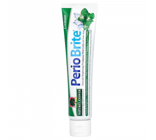 Зубная паста PerioBrite с ксилитолом и прохладной мятой, PerioBrite Toothpaste, Nature's Answer, 113,4 г