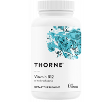 Витамин B12 Метилкобаламин, Vitamin B12 as Methylcobalamin, Thorne, 60 капсул