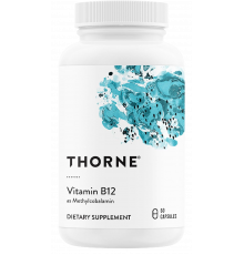 Витамин B12 Метилкобаламин, Vitamin B12 as Methylcobalamin, Thorne, 60 капсул