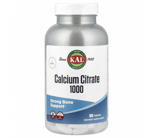 Кальция цитрат, Calcium Citrate, KAL, 180 таблеток