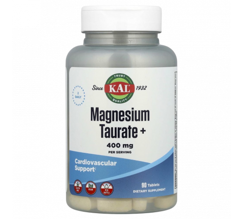 Магний таурат, Magnesium Taurate, KAL, 90 таблеток
