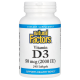 Витамин D3 50 мкг (2000 МЕ), Vitamin D3, Natural Factors, 240 мягких капсул