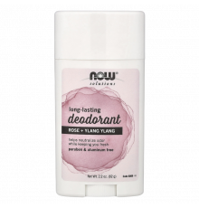 Дезодорант роза + иланг-иланг, Deodorant Rose + Ylang Ylang, NOW Foods, 62 г