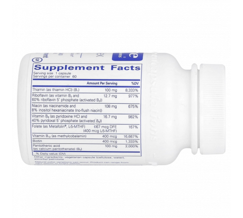 B-Complex Plus, Pure Encapsulations, 60 капсул