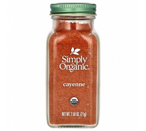 Молотый кайенский перец, Cayenne, Simply Organic, 71 г