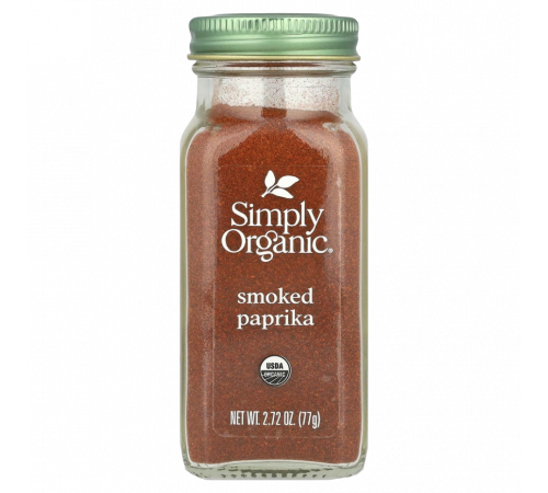 Копченая паприка, Smoked Paprika, Simply Organic, 77 г
