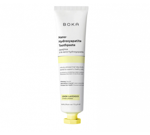 Зубная паста с нано-гидроксиапатитом со вкусом лимона и лаванды, n-Ha Toothpaste, Boka, 113 г