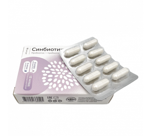 Синбиотик (пробиотик + пребиотик), ONVIT, 10 капсул