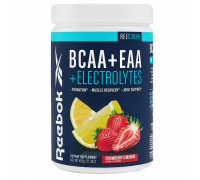 Комплекс аминокислот и электролитов со вкусом клубничного лимонада, BCAA+EAA+Electrolytes ReeCover Strawberry Lemonade, Reebok, 492 г