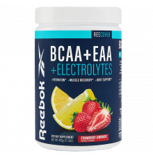 Комплекс аминокислот и электролитов со вкусом клубничного лимонада, BCAA+EAA+Electrolytes ReeCover Strawberry Lemonade, Reebok, 492 г