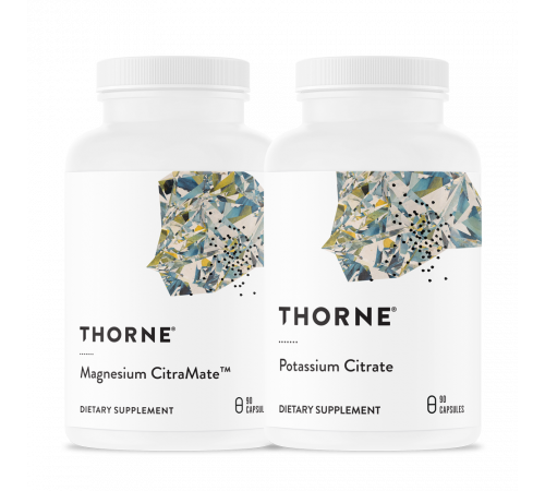 Комплект Калий + Магний: Magnesium CitraMate + Potassium Citrate, Thorne
