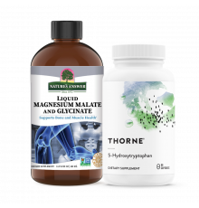 Комплект для улучшения сна: 5-HTP + Глицинат и малат магния, Thorne, Nature's Answer