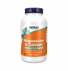 Кальций и магний, Calcium & Magnesium, Now Foods, 250 таблеток