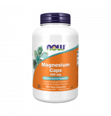 Магний, Magnesium caps, Now Foods, 180 капсул