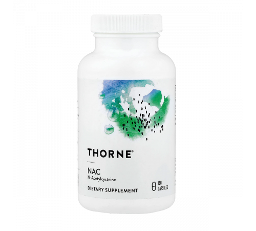 N-ацетилцистеин, NAC, Thorne, 180 капсул