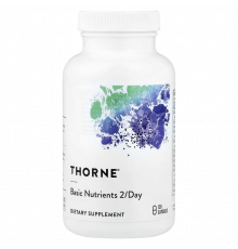 Базовые питательные вещества 2 раза в день, Basic Nutrients 2/Day, Thorne, 120 капсул