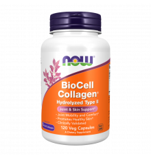 Гидролизованный коллаген тип 2, BioCell Collagen, Now Foods, 120 капсул