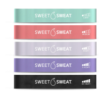 Эластичные резинки для фитнеса, Mini Loop Fitness Bands, Sweet Sweat, набор 5 шт