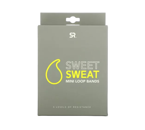 Эластичные резинки для фитнеса, Mini Loop Fitness Bands, Sweet Sweat, набор 5 шт
