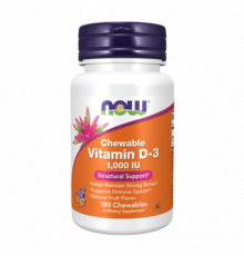 Витамин Д3, Vitamin D3, Now Foods, 120 капсул