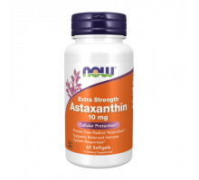Астаксантин, Astaxanthin, Now foods, 60 капсул