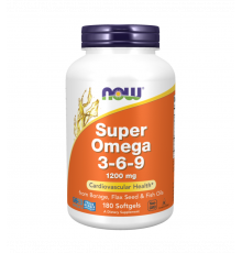 Супер Омега 3-6-9, Super Omega 3-6-9, Now Foods, 180 капсул