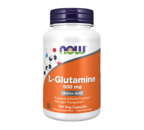 L-Глютамин, L-Glutamine, Now Foods, 120 капсул