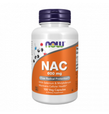 N-ацетилцистеин, NAC, Now Foods, 100 капсул