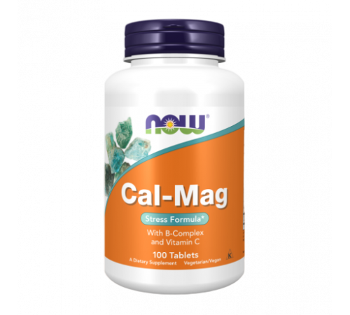 Комплекс с кальцием и магнием для снятия стресса, Cal-Mag Stress Formula, Now Foods, 100 таблеток