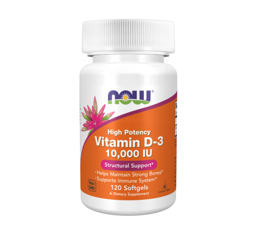 Витамин Д3, Vitamin D3, Now Foods, 120 капсул