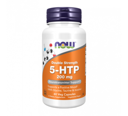 5-гидрокситриптофан, 5-HTP 200 mg, Now Foods, 60 капсул