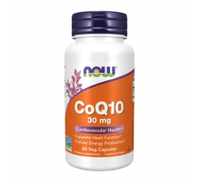 Коэнзим Q10, CoQ10, Now Foods, 60 капсул