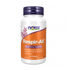 Добавка для здоровья дыхательной системы, Respir-All, Now Foods, 60 таблеток