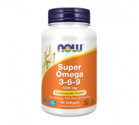 Супер Омега 3-6-9, Super Omega 3-6-9, Now Foods, 90 капсул