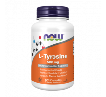 L-тирозин, L-Tyrosine, Now Foods, 120 капсул