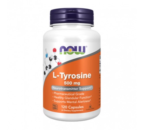 L-тирозин, L-Tyrosine, Now Foods, 120 капсул