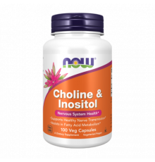 Холин и инозитол, Choline & Inositol, Now Foods, 100 капсул