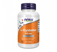 L-цистеин 500 мг, L-Cysteine 500 mg, Now Foods, 100 таблеток