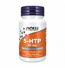 5-Гидрокситриптофан 50 мг, 5-HTP 50 mg, Now Foods, 30 капсул