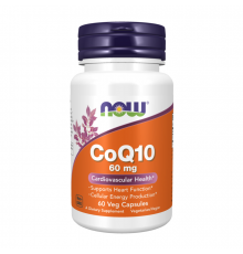 Коэнзим Q10, CoQ10, Now Foods, 60 капсул