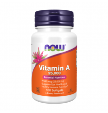 Витамин А, Vitamin A, Now Foods, 100 капсул