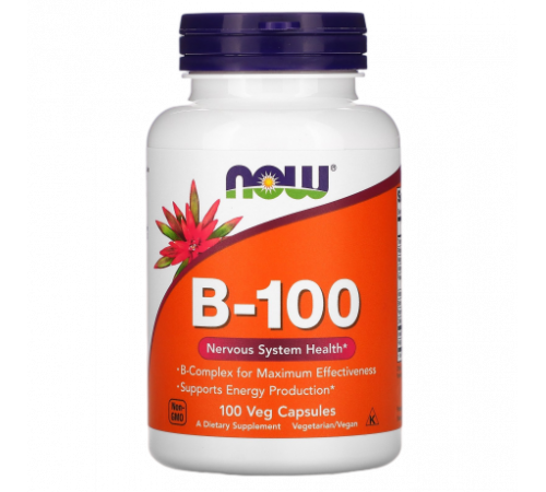 Комплекс витамина B, B-100, Now Foods, 100 капсул
