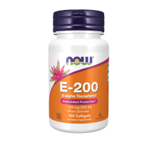 Витамин E, E-200, Vitamin E, Now Foods, 100 капсул