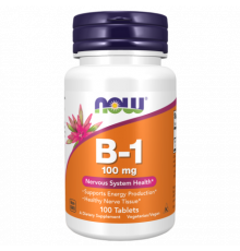 Тиамин, Vitamin B-1, Now Foods, 100 таблеток