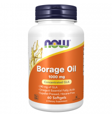Масло огуречника (бурачника), Borage Oil, Now Foods, 60 капсул