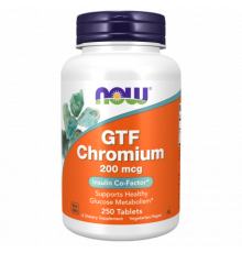 GTF Хром, GTF Chromium, Now Foods, 250 таблеток