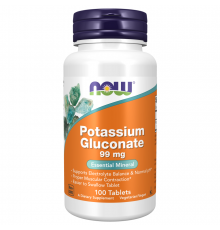 Глюконат калия, Potassium Gluconate, Now Foods, 100 таблеток