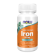 Железо, Double Strength Iron, Now Foods, 90 капсул