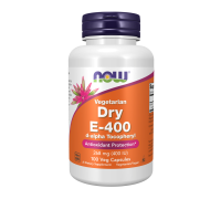 Витамин Е, Vegetarian Dry E, Now Foods, 100 вегетарианских капсул