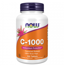 Витамин C, Vitamin C, Now Foods, 100 вегетарианских таблеток